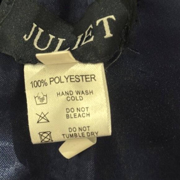 Juliet Womens Plus Bead Tea Length Dress 18W Navy Blue Sheer Lace Modest Midi 1X - Picture 11 of 15